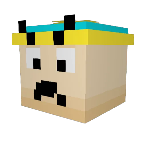 The_Gecko_Man Minecraft avatar head, 3D render