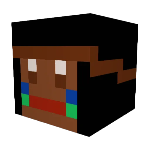 The_Gerk Minecraft avatar head, 3D render