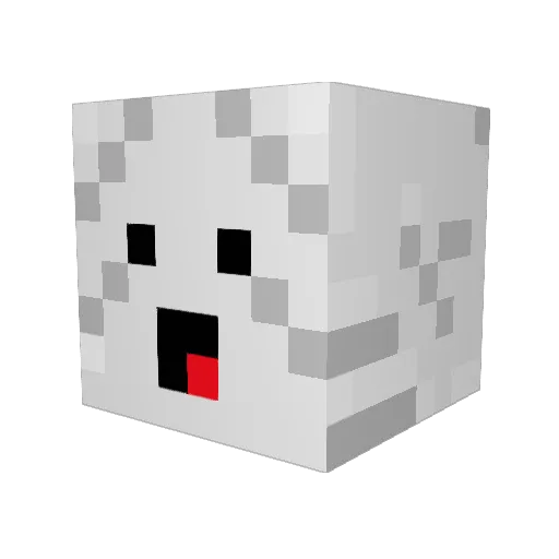 The_Ghast25 Minecraft avatar head, 3D render