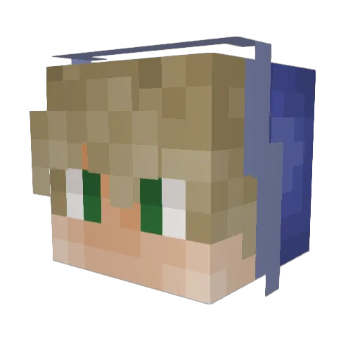The_Ghost_20 Minecraft avatar head, 3D render