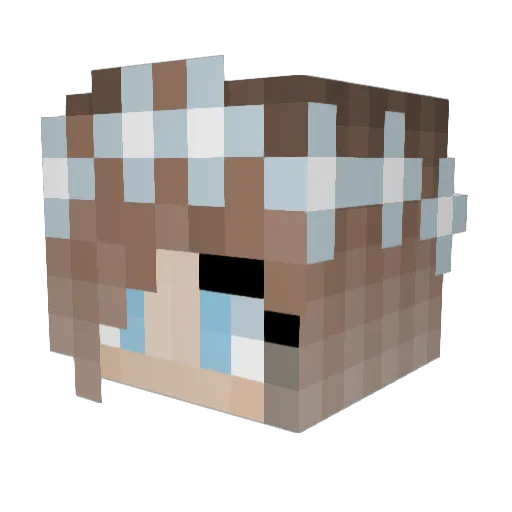 The_Girls3 Minecraft avatar head, 3D render