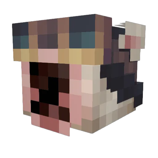 The_Gm03 Minecraft avatar head, 3D render