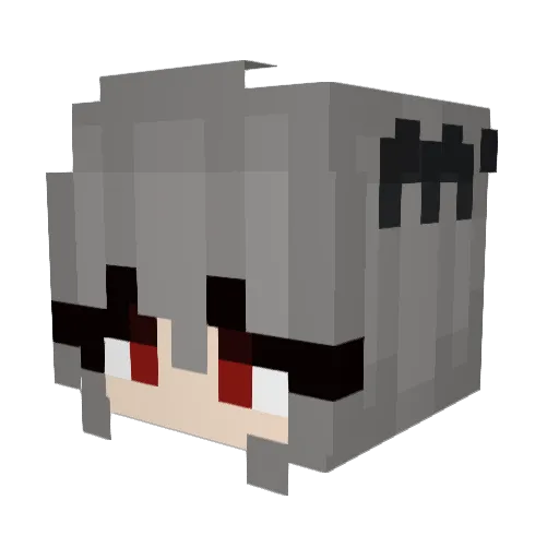 The_Gray_Strider Minecraft avatar head, 3D render