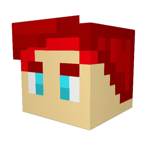 The_Great_Warky Minecraft avatar head, 3D render