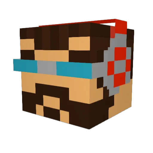 The_Griggz Minecraft avatar head, 3D render