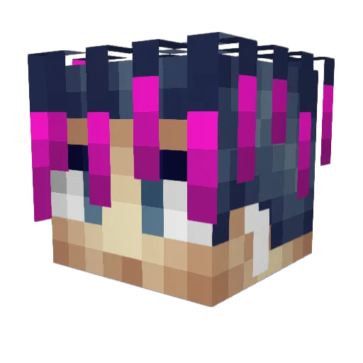 The_Grotaku Minecraft avatar head, 3D render