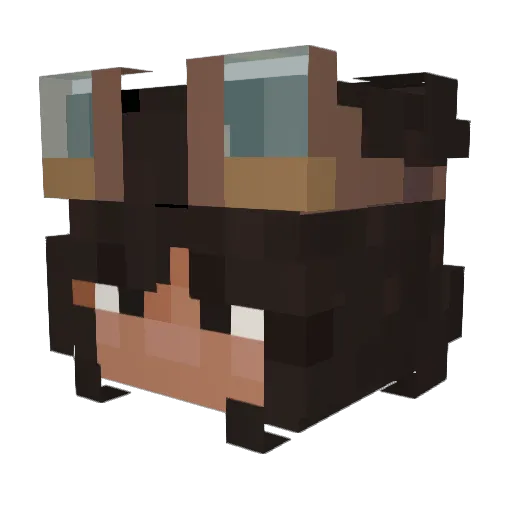 The_Guz Minecraft avatar head, 3D render