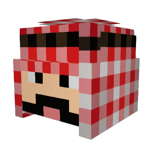 The_Habibi_MrG Minecraft avatar head, 3D render