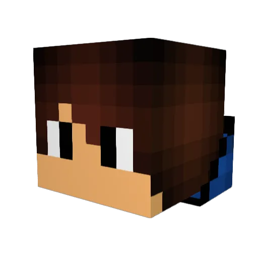 The_Hadj_Name Minecraft avatar head, 3D render