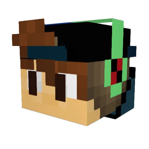 The_Hammer34 Minecraft avatar head, 3D render