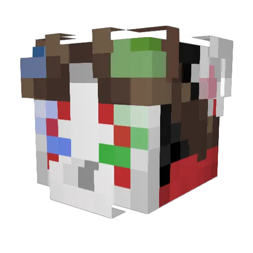 The_Hero_N Minecraft avatar head, 3D render