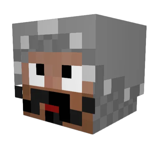 The_HiddenTerror Minecraft avatar head, 3D render