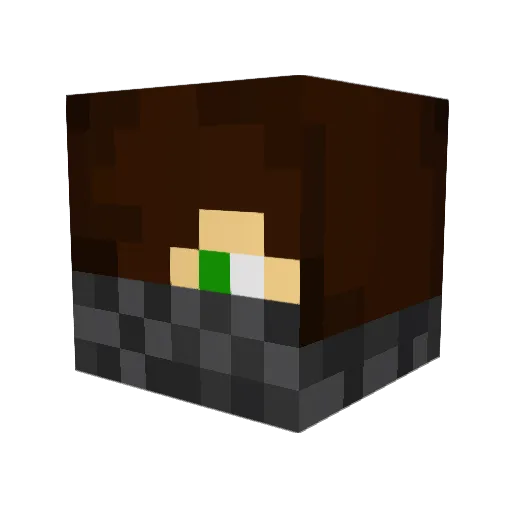 The_Hitman101 Minecraft avatar head, 3D render
