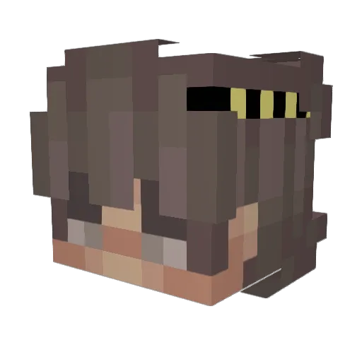 The_Hog8796 Minecraft avatar head, 3D render