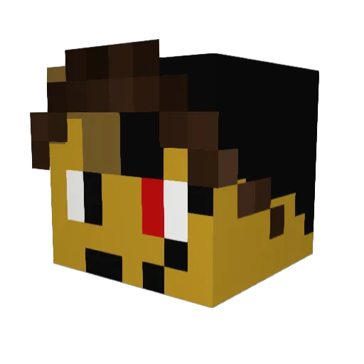 The_Holy_Brotato Minecraft avatar head, 3D render