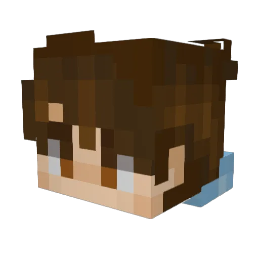 The_Holy_Cabbage Minecraft avatar head, 3D render