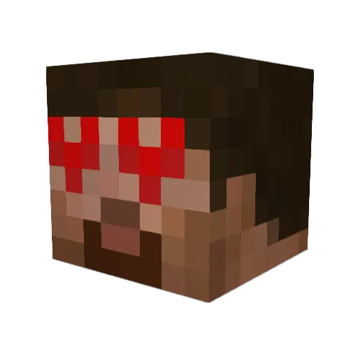 The_Holy_MilkMan Minecraft avatar head, 3D render