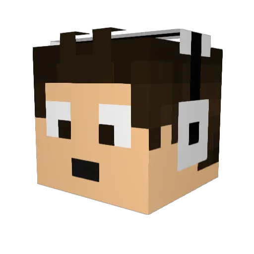 The_Hudstar Minecraft avatar head, 3D render