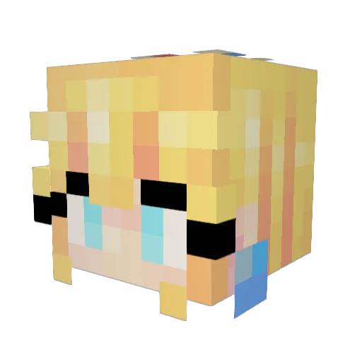 The_Hummel Minecraft avatar head, 3D render