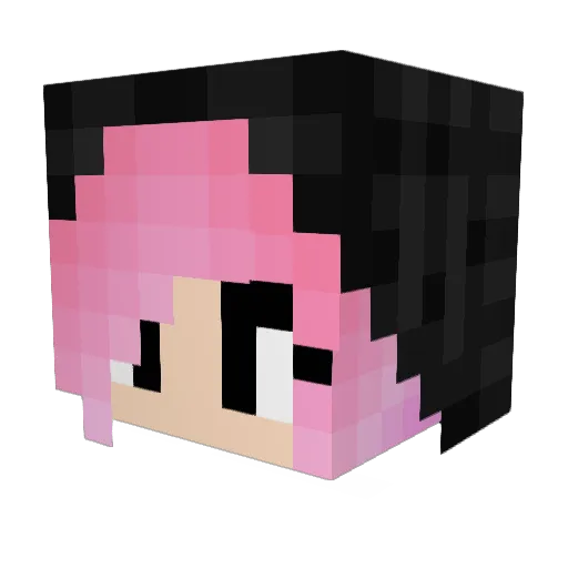 The_Idolmaster Minecraft avatar head, 3D render