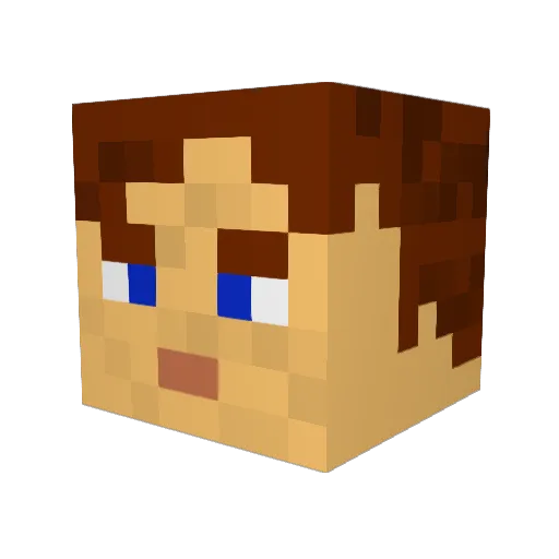 The_Illuminist Minecraft avatar head, 3D render
