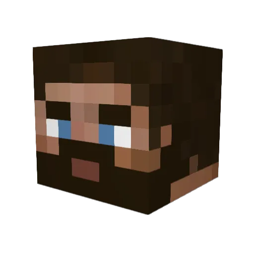 The_Iron_Captain Minecraft avatar head, 3D render
