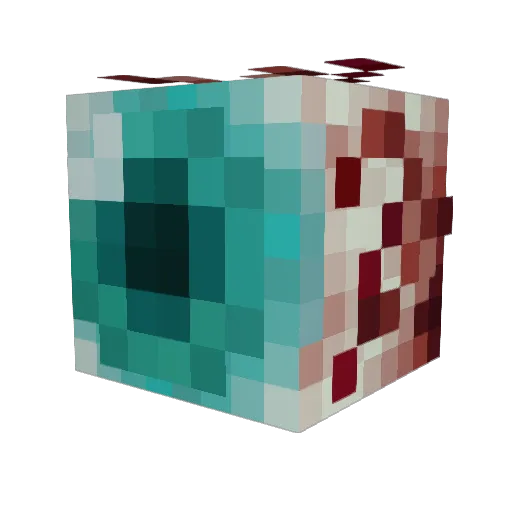 The_Ismist Minecraft avatar head, 3D render