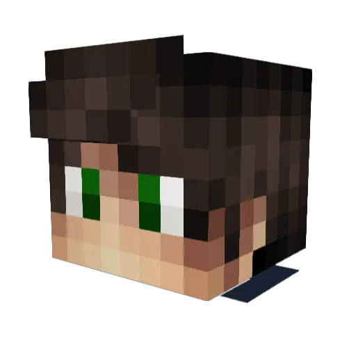 The_J_Man1 Minecraft avatar head, 3D render