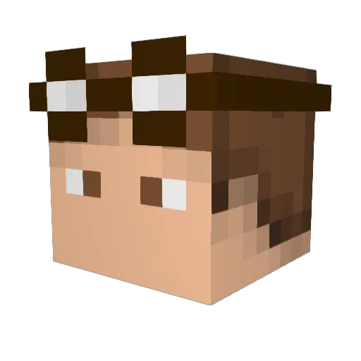 The_Jester15 Minecraft avatar head, 3D render