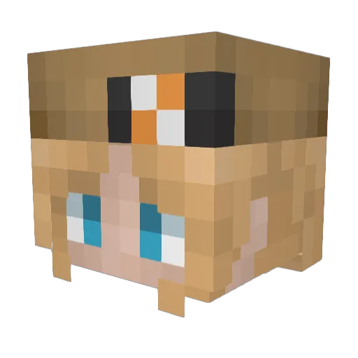 The_Jey Minecraft avatar head, 3D render