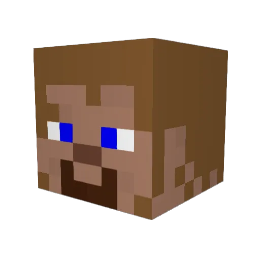 The_Jinks Minecraft avatar head, 3D render
