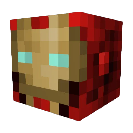 The_Ju_Craft Minecraft avatar head, 3D render