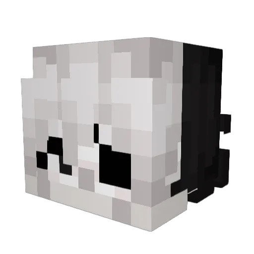 The_KamiSama Minecraft avatar head, 3D render