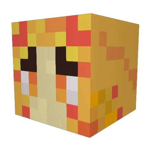 The_KaoTeK1 Minecraft avatar head, 3D render