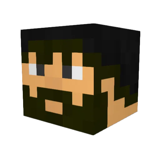 The_Karma8 Minecraft avatar head, 3D render