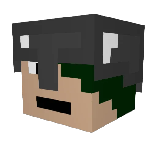 The_King_111 Minecraft avatar head, 3D render