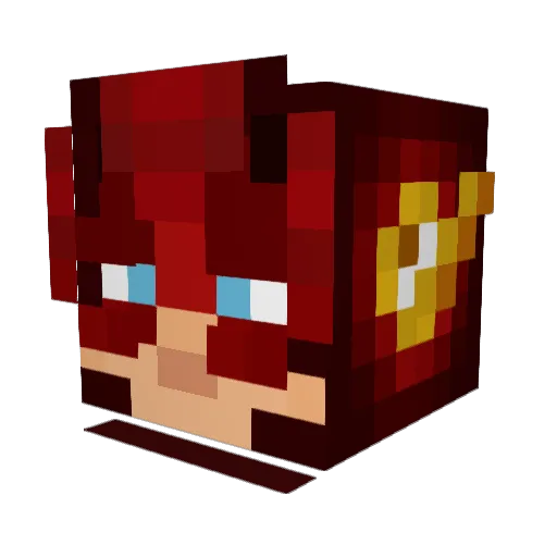 The_King_Creed Minecraft avatar head, 3D render