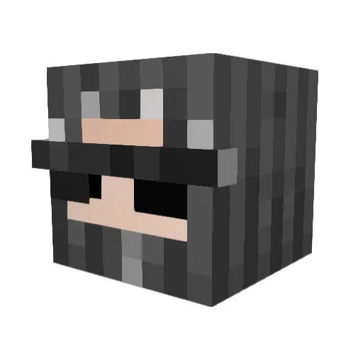 The_Klown Minecraft avatar head, 3D render