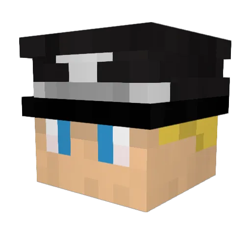 The_Knickgo Minecraft avatar head, 3D render