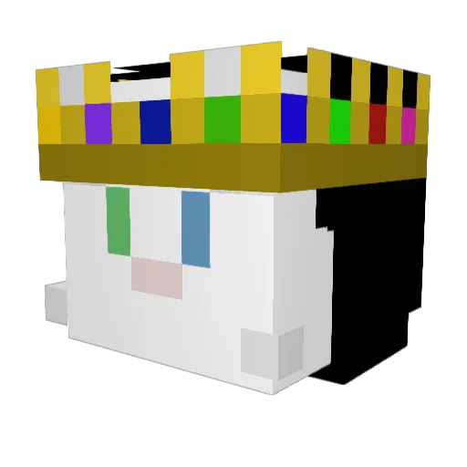 The_Kniight Minecraft avatar head, 3D render