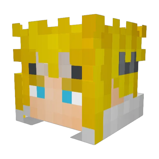 The_Kodex Minecraft avatar head, 3D render