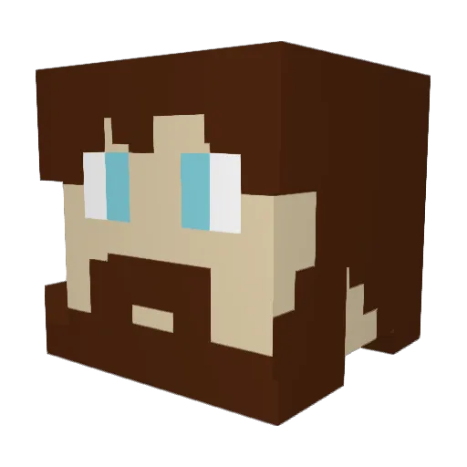 The_Kojiro Minecraft avatar head, 3D render