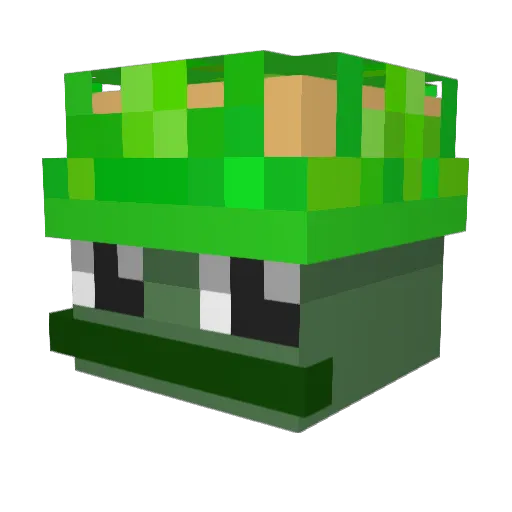 The_L3g3nd Minecraft avatar head, 3D render