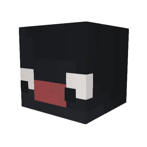 The_L_ Minecraft avatar head, 3D render