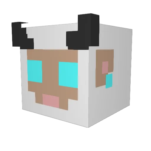 The_Lamb_man Minecraft avatar head, 3D render
