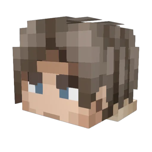 The_Landa Minecraft avatar head, 3D render