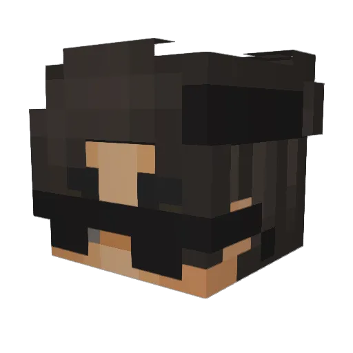 The_Lassocky Minecraft avatar head, 3D render