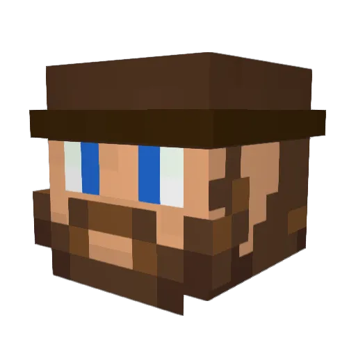 The_Last_SIlver Minecraft avatar head, 3D render
