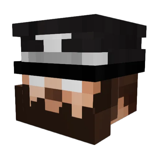 The_Lauchaman Minecraft avatar head, 3D render