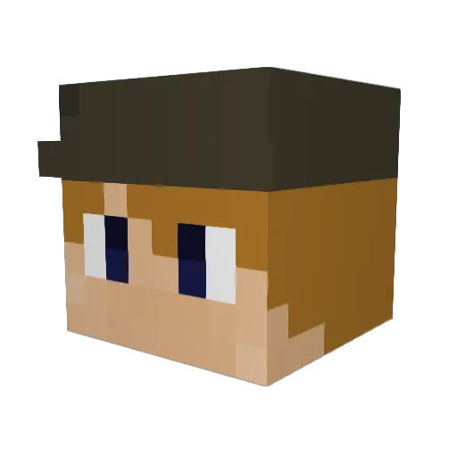The_Lawz Minecraft avatar head, 3D render